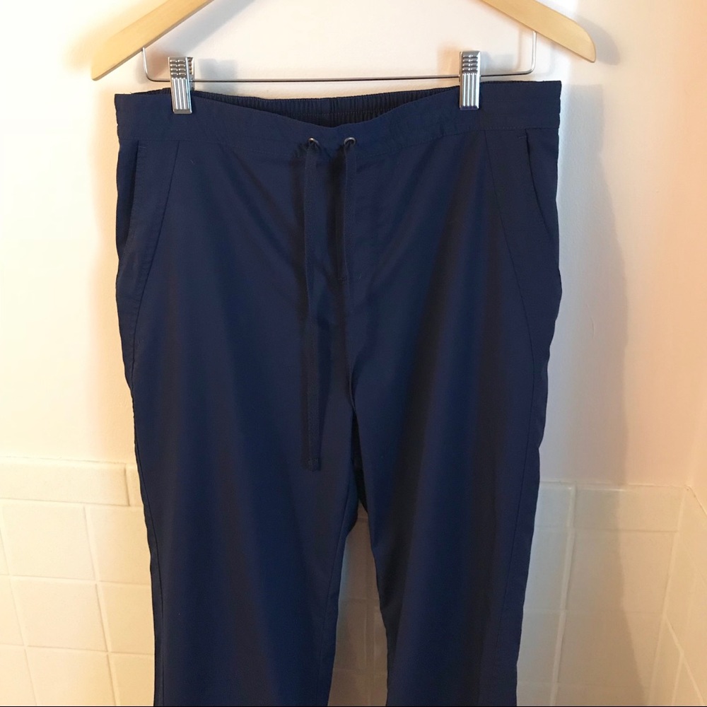 Navy blue scrub pants size Large Tall